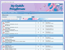 Tablet Screenshot of dutchponyforum.com